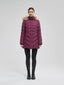 Quilted Puffer Jacket with Faux Fur Hood